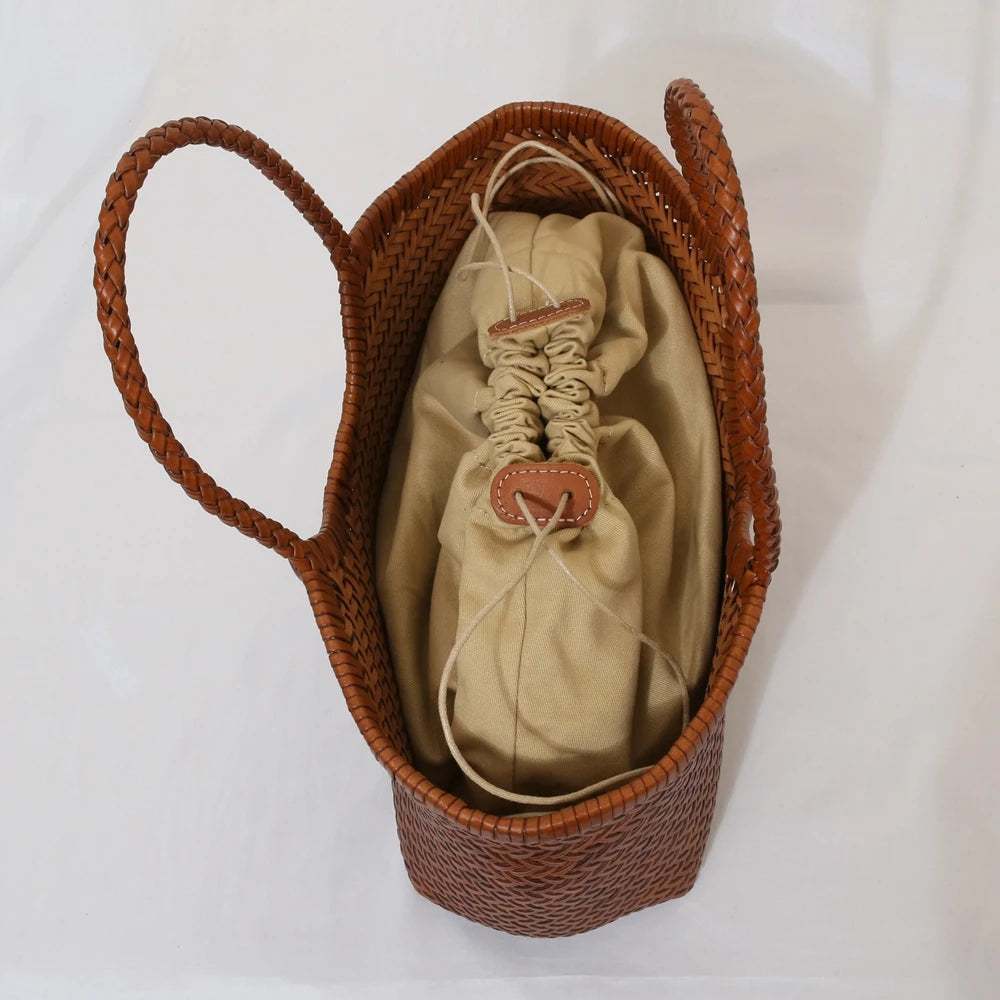 Sac Cuir Tressé