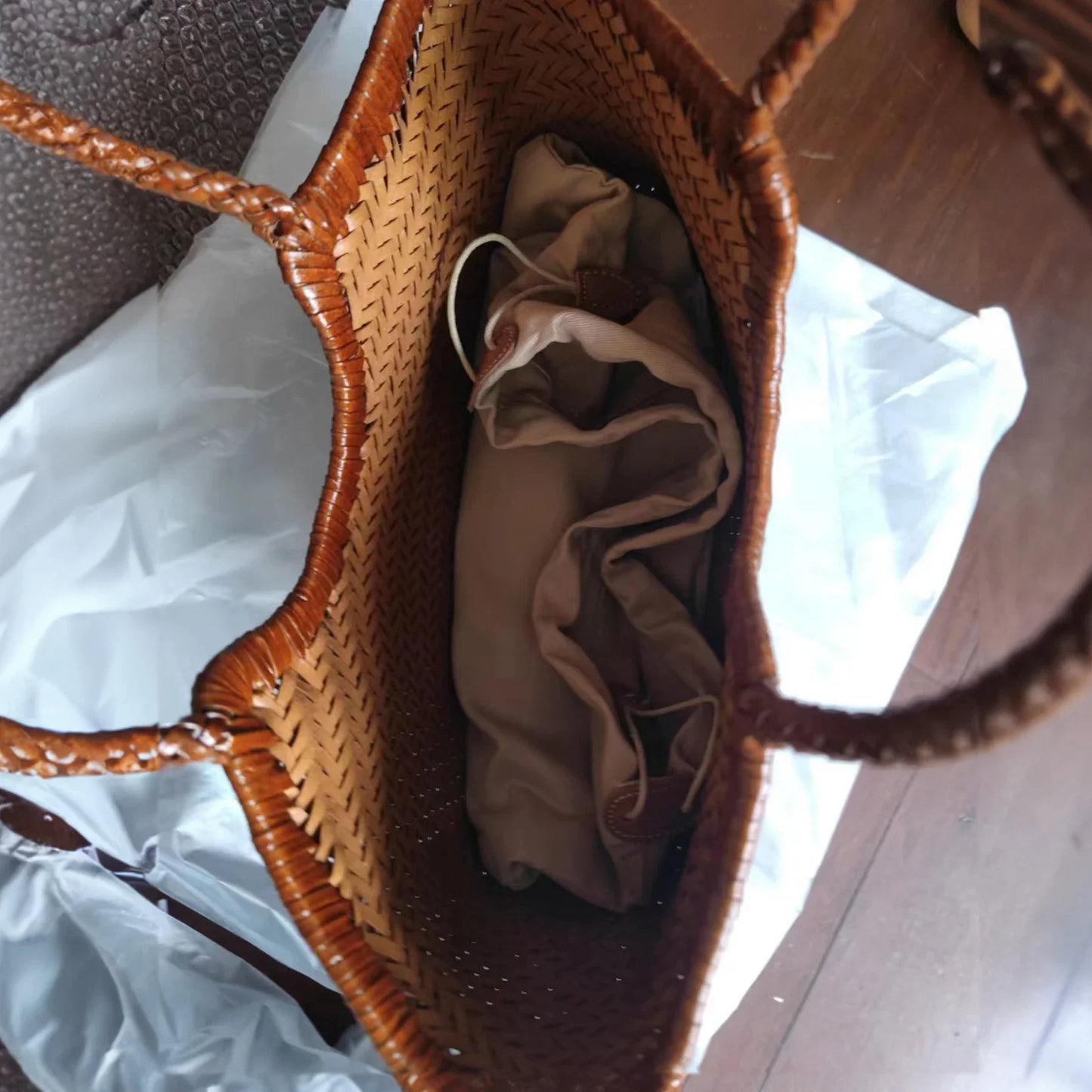 Sac Cuir Tressé