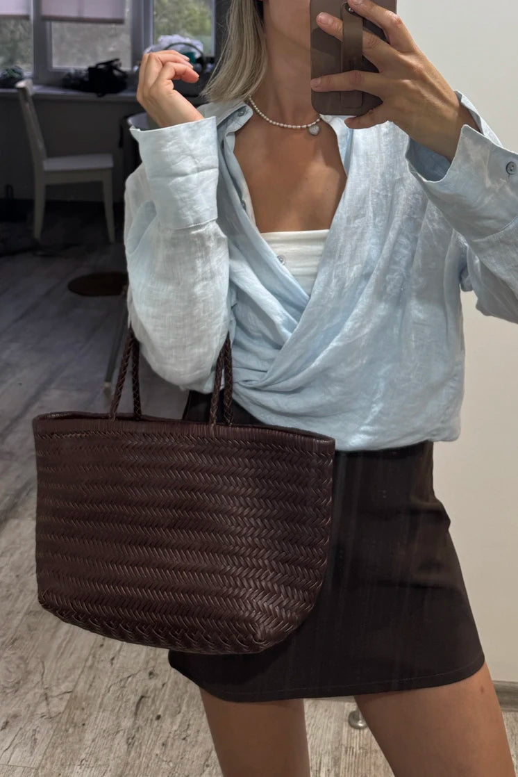 Sac Cuir Tressé